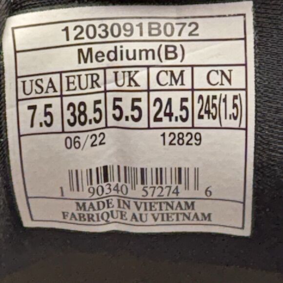 Brooks Addiction Walker V-Strap 2 Womens 7.5 Walking Shoes Sneakers Triple Black - Picture 12 of 12